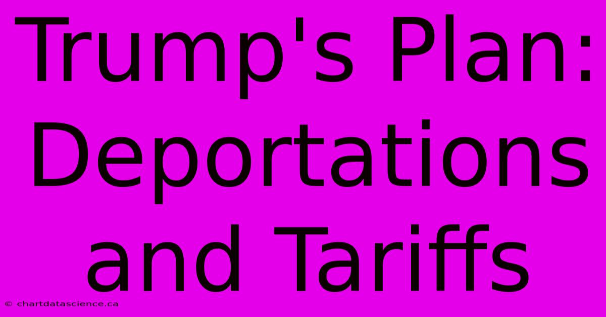 Trump's Plan: Deportations And Tariffs 