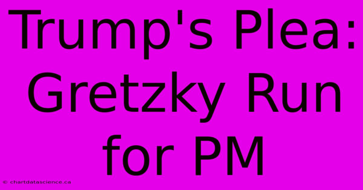 Trump's Plea: Gretzky Run For PM