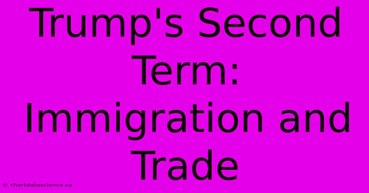 Trump's Second Term: Immigration And Trade