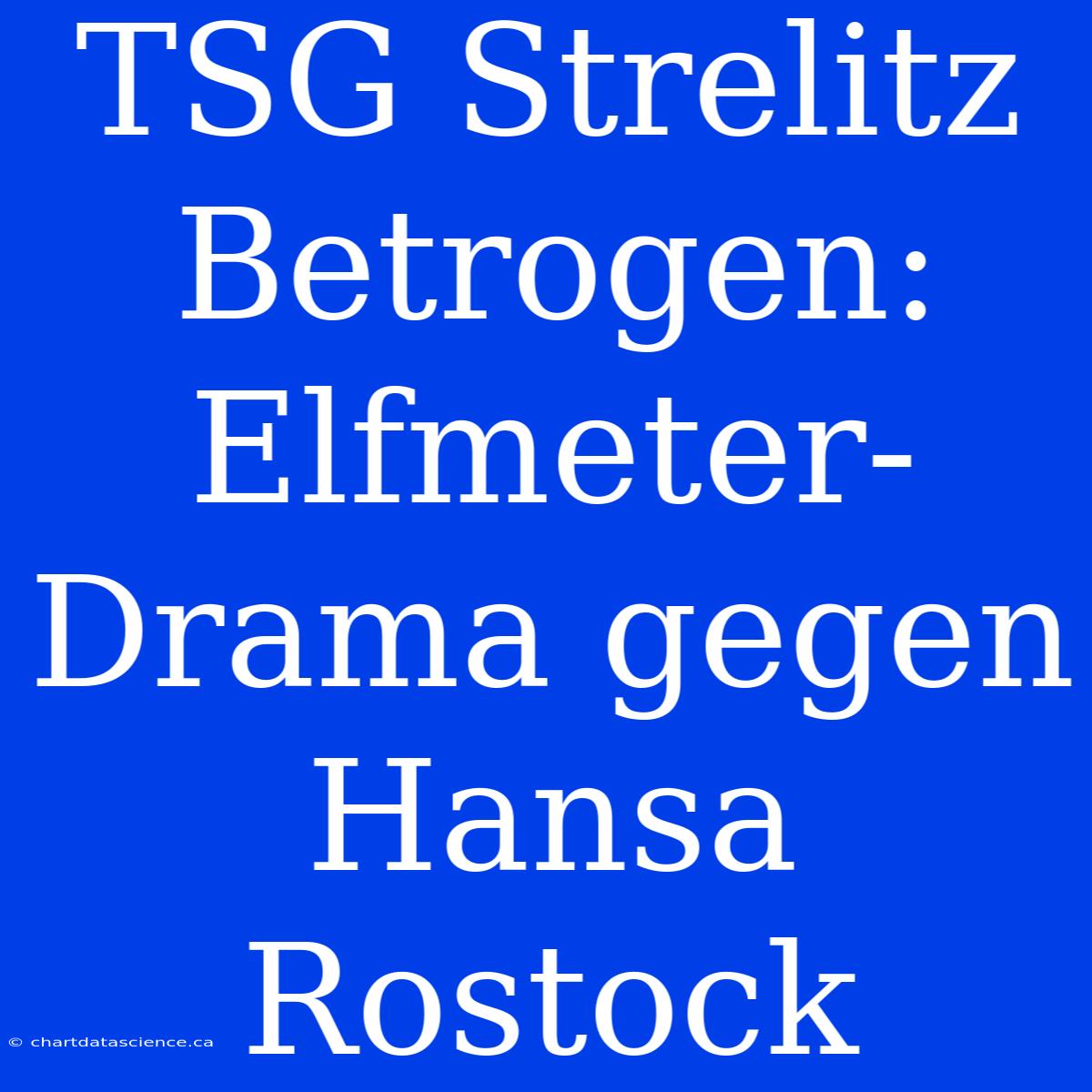 TSG Strelitz Betrogen: Elfmeter-Drama Gegen Hansa Rostock