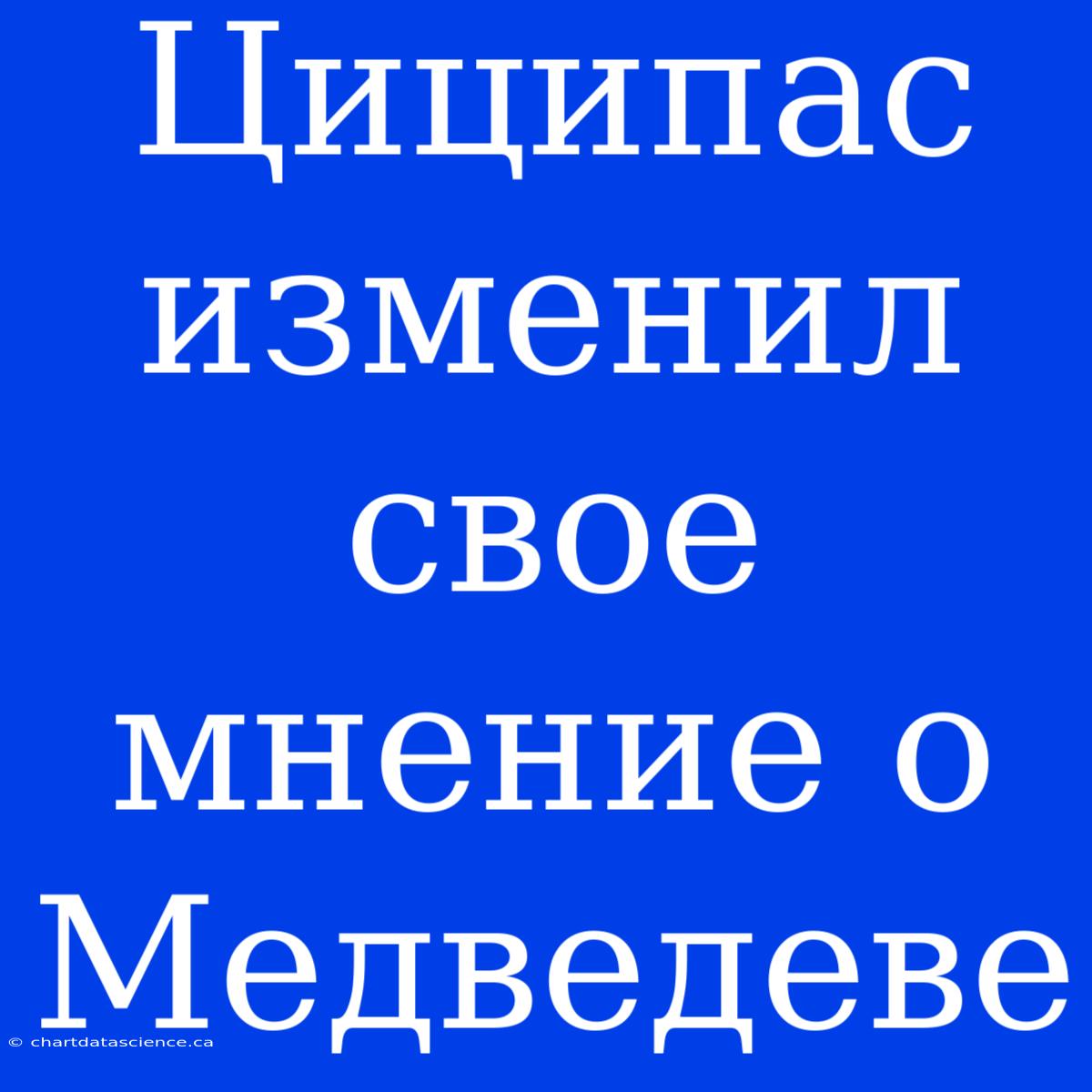 Циципас Изменил Свое Мнение О Медведеве