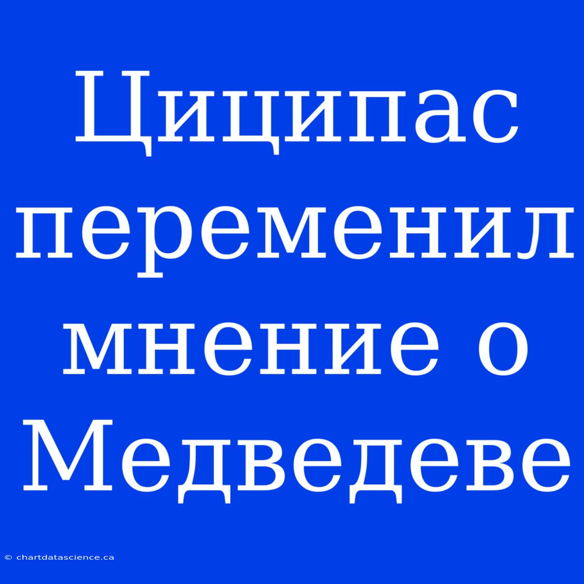 Циципас Переменил Мнение О Медведеве