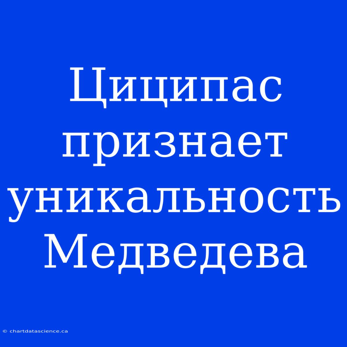 Циципас Признает Уникальность Медведева