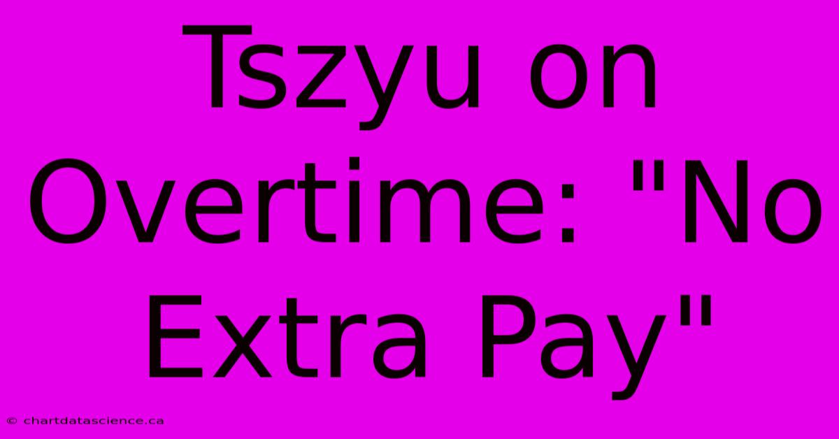 Tszyu On Overtime: 