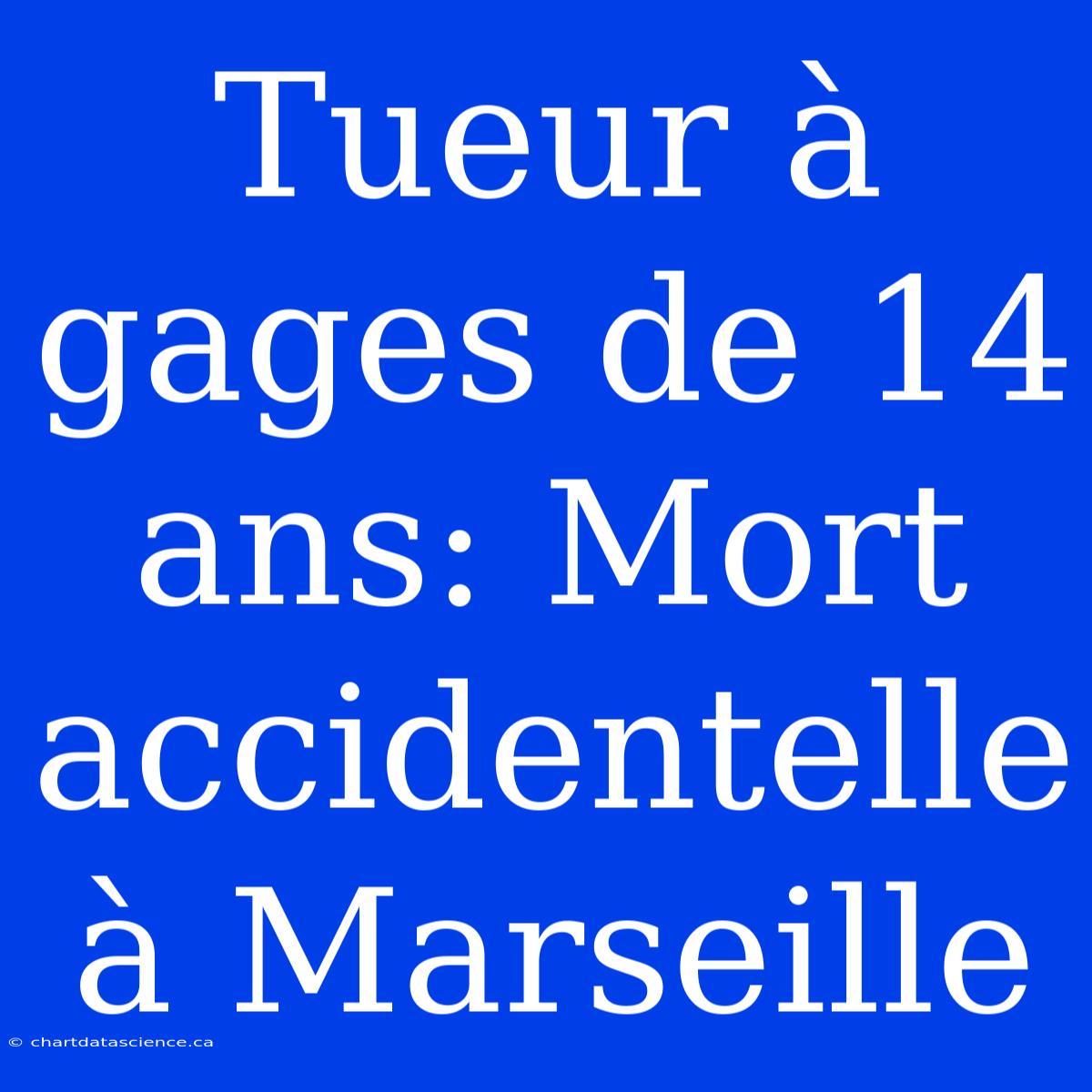 Tueur À Gages De 14 Ans: Mort Accidentelle À Marseille