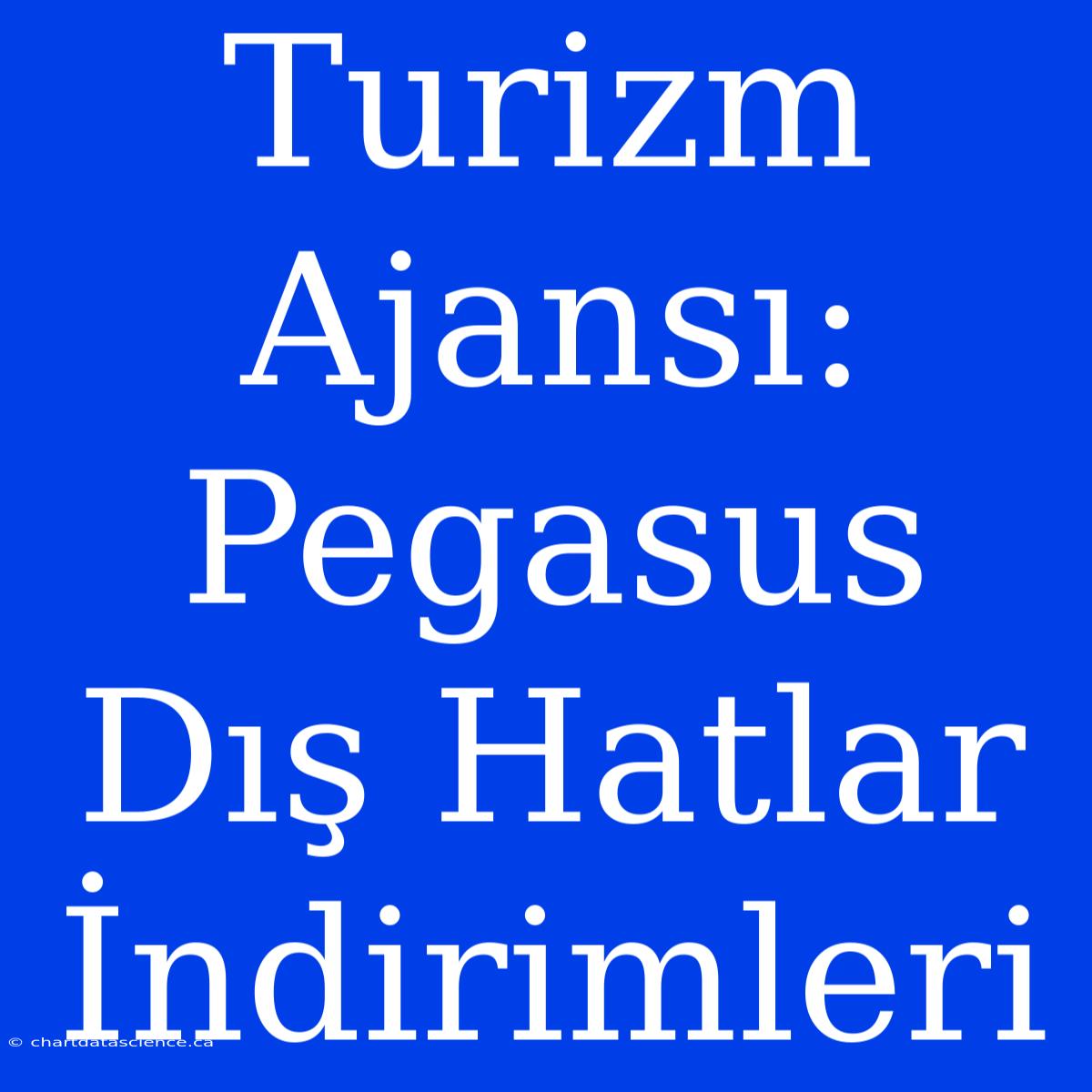 Turizm Ajansı: Pegasus Dış Hatlar İndirimleri