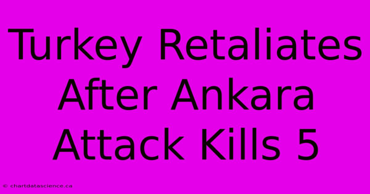 Turkey Retaliates After Ankara Attack Kills 5