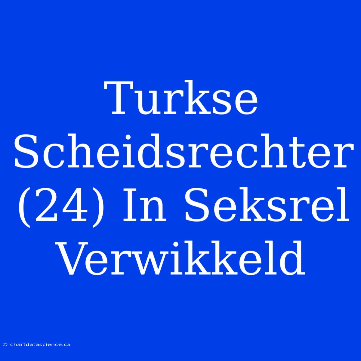 Turkse Scheidsrechter (24) In Seksrel Verwikkeld