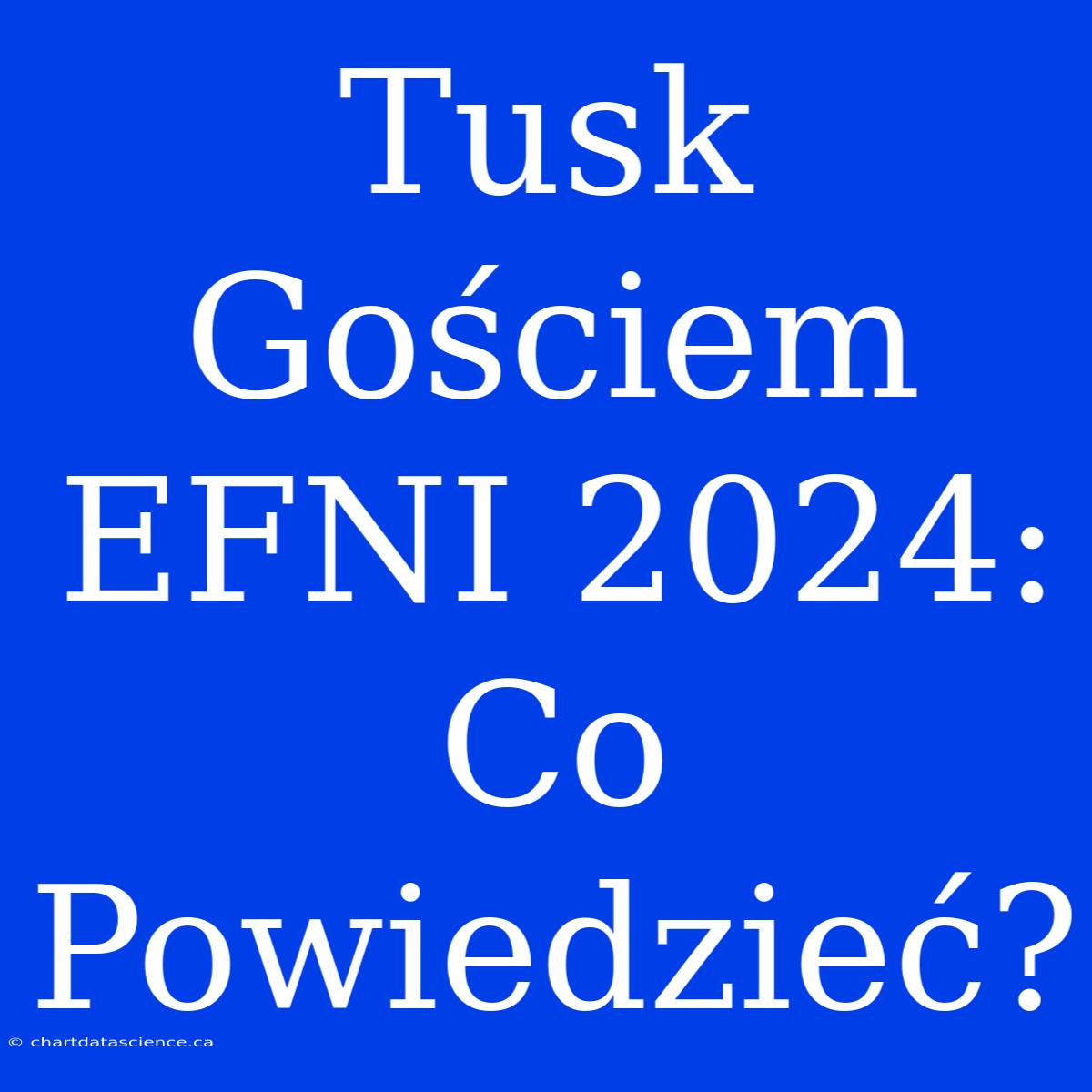 Tusk Gościem EFNI 2024: Co Powiedzieć?