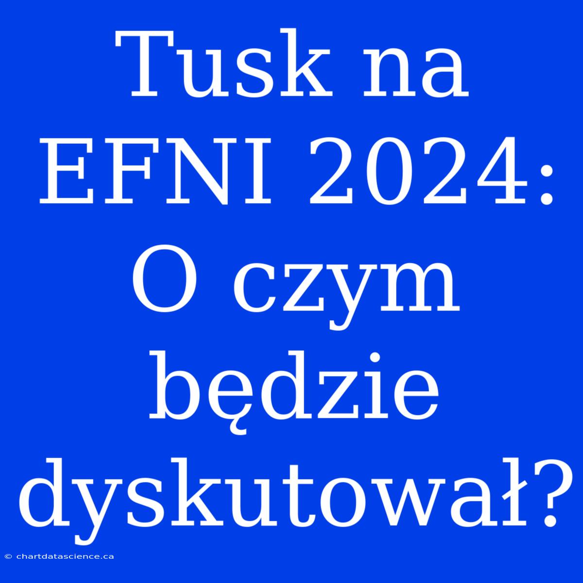 Tusk Na EFNI 2024: O Czym Będzie Dyskutował?