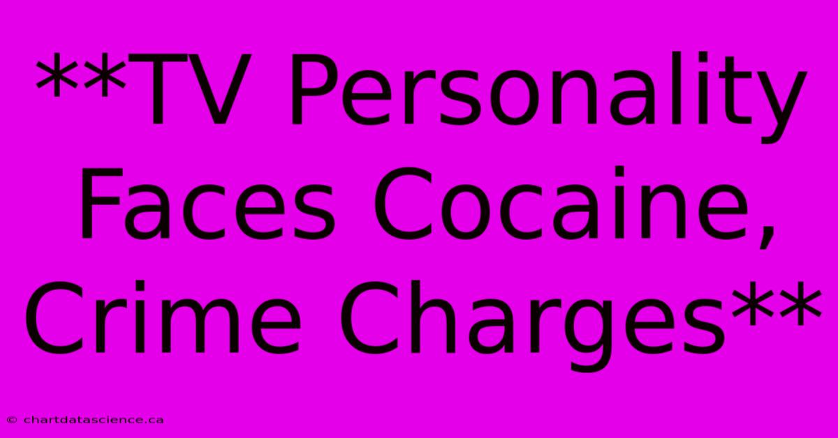 **TV Personality Faces Cocaine, Crime Charges**