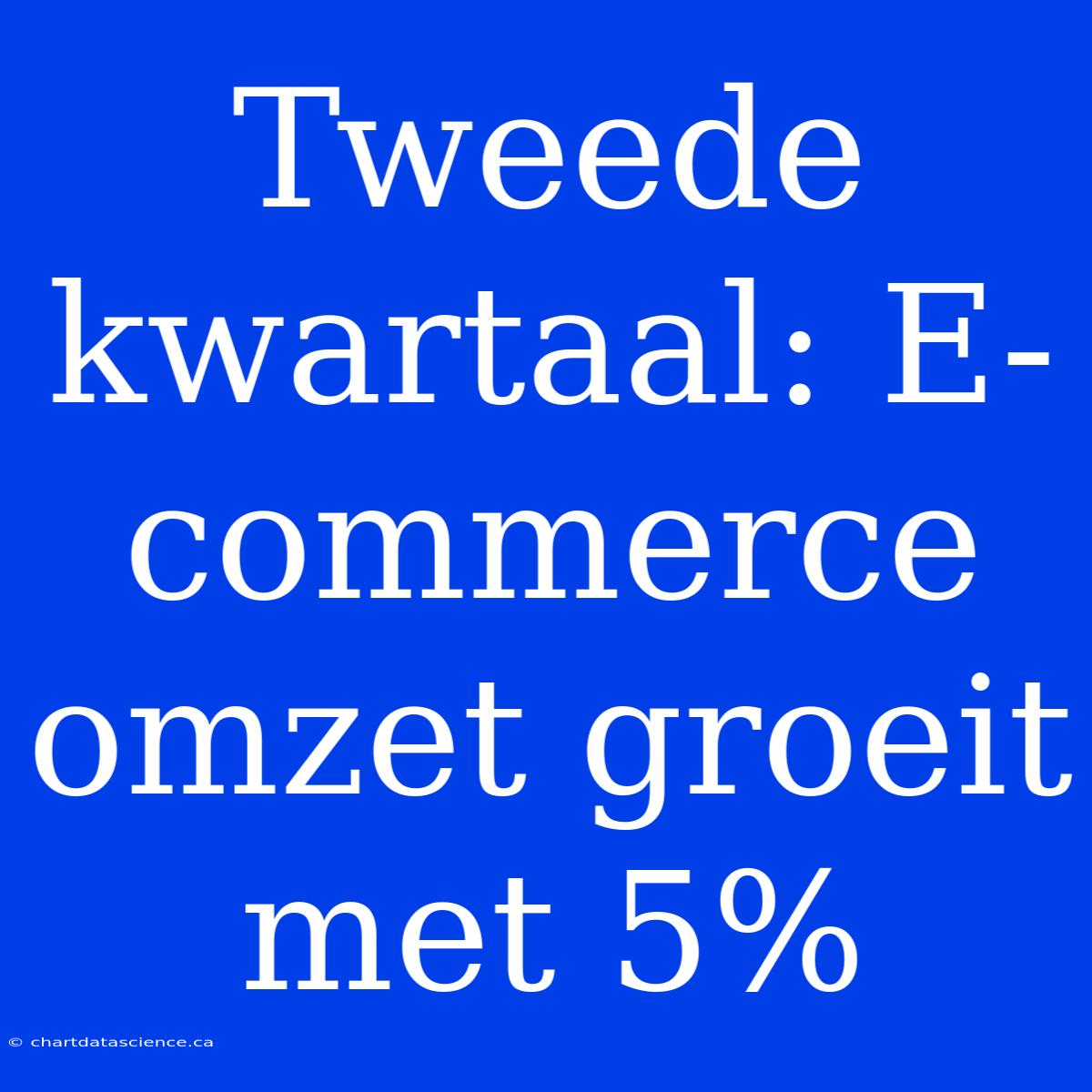 Tweede Kwartaal: E-commerce Omzet Groeit Met 5%