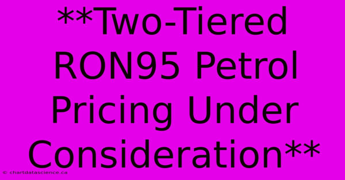 **Two-Tiered RON95 Petrol Pricing Under Consideration**