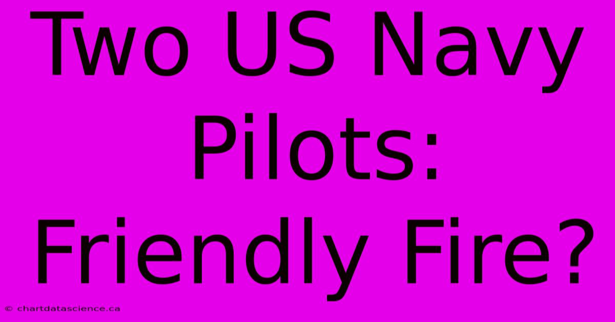 Two US Navy Pilots: Friendly Fire?