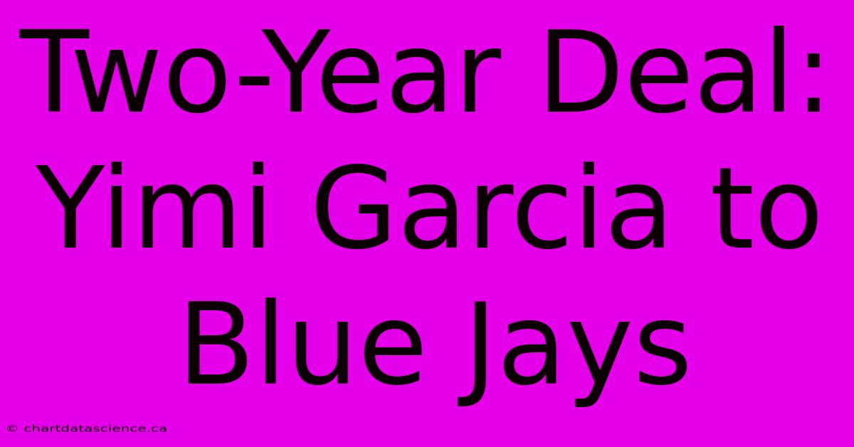 Two-Year Deal: Yimi Garcia To Blue Jays