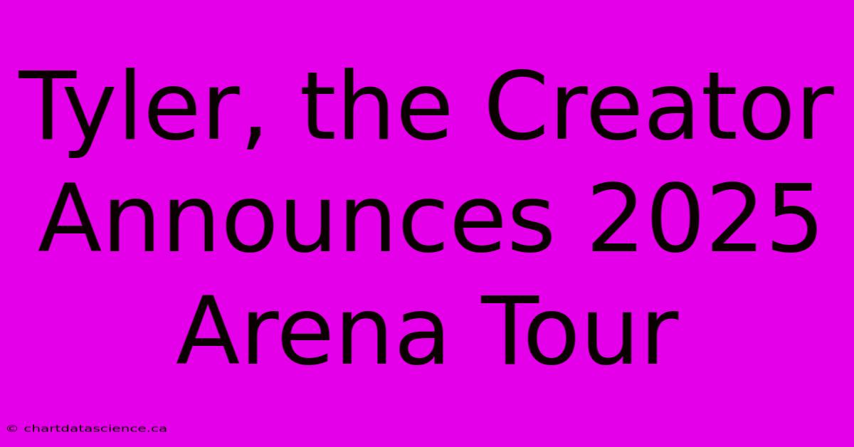 Tyler, The Creator Announces 2025 Arena Tour