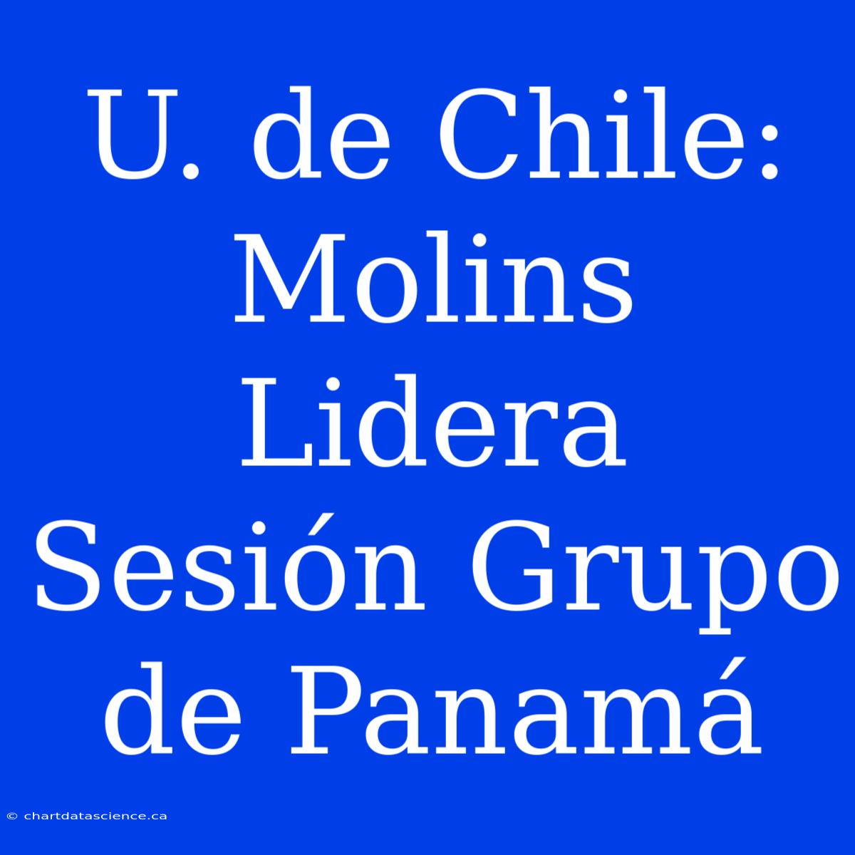 U. De Chile: Molins Lidera Sesión Grupo De Panamá