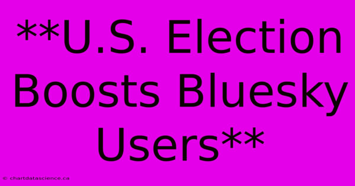 **U.S. Election Boosts Bluesky Users** 