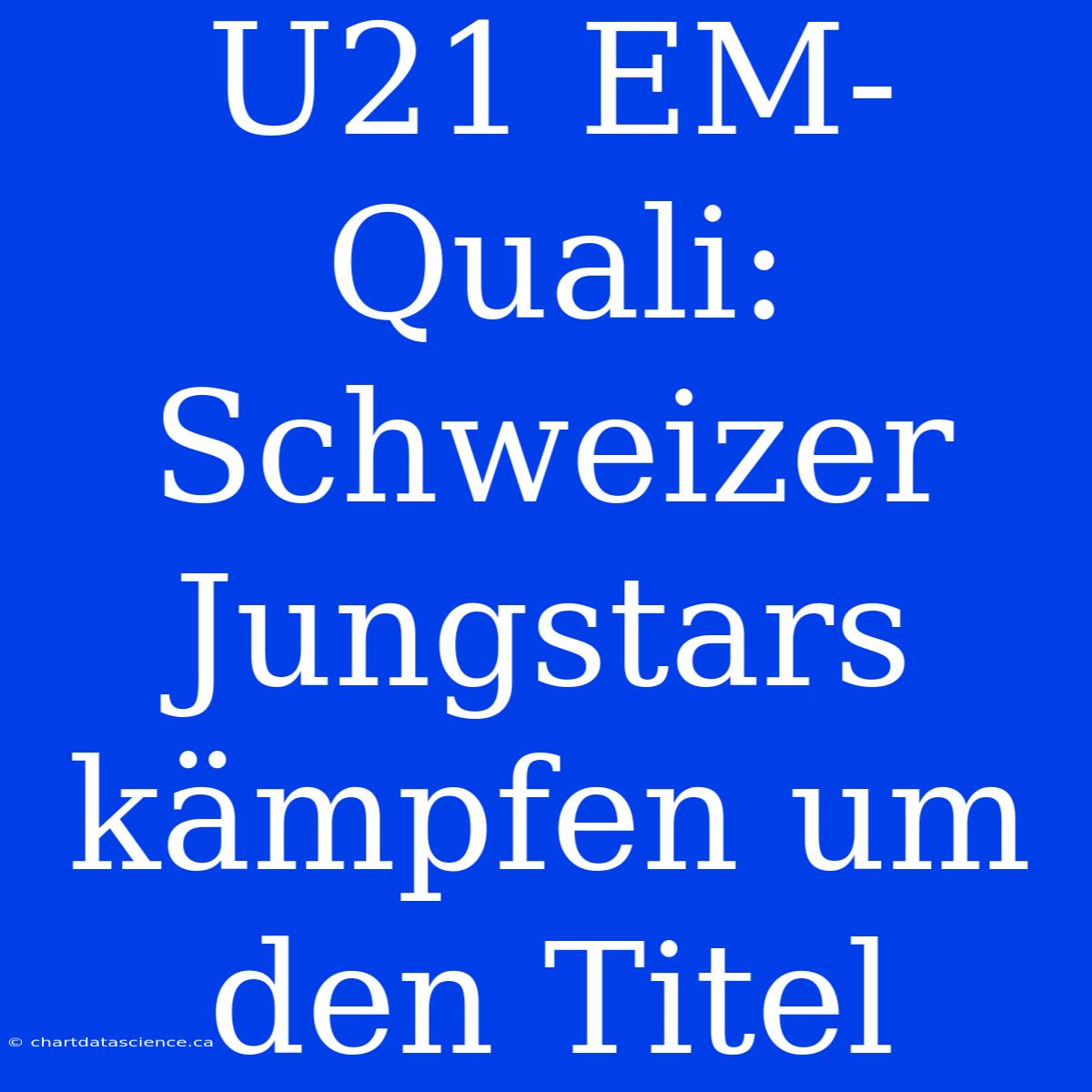 U21 EM-Quali: Schweizer Jungstars Kämpfen Um Den Titel