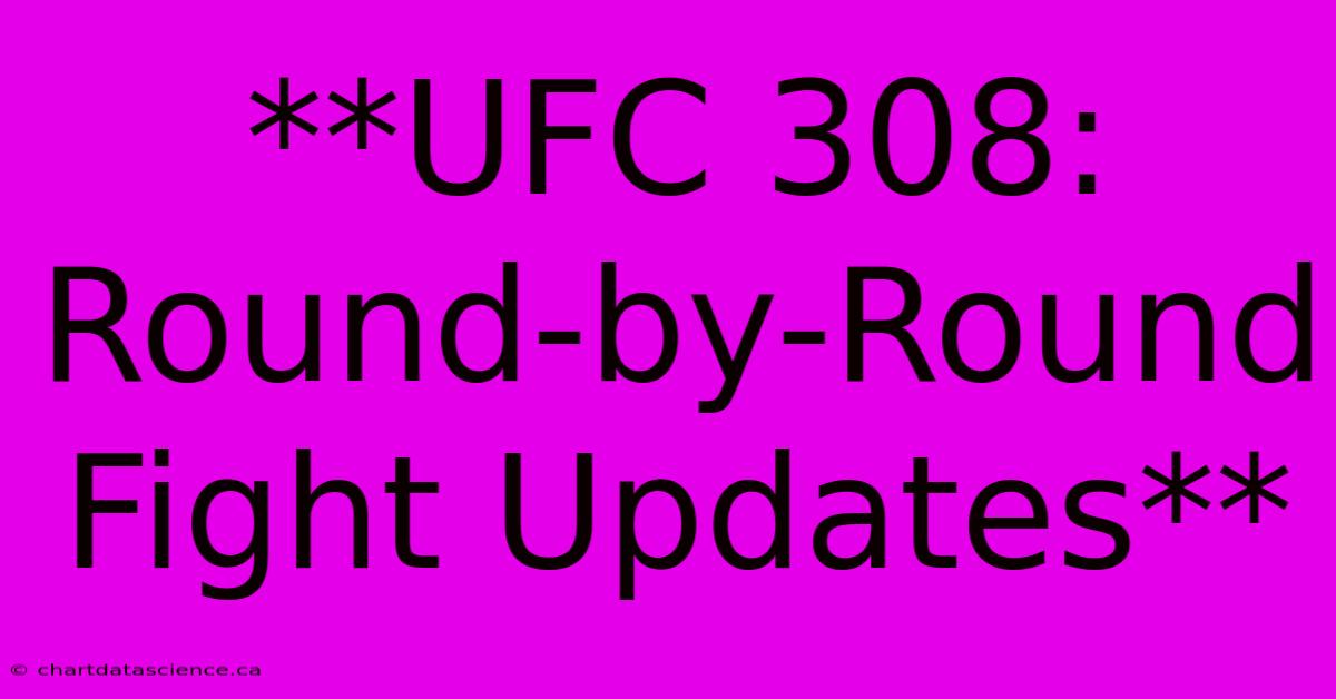 **UFC 308: Round-by-Round Fight Updates**