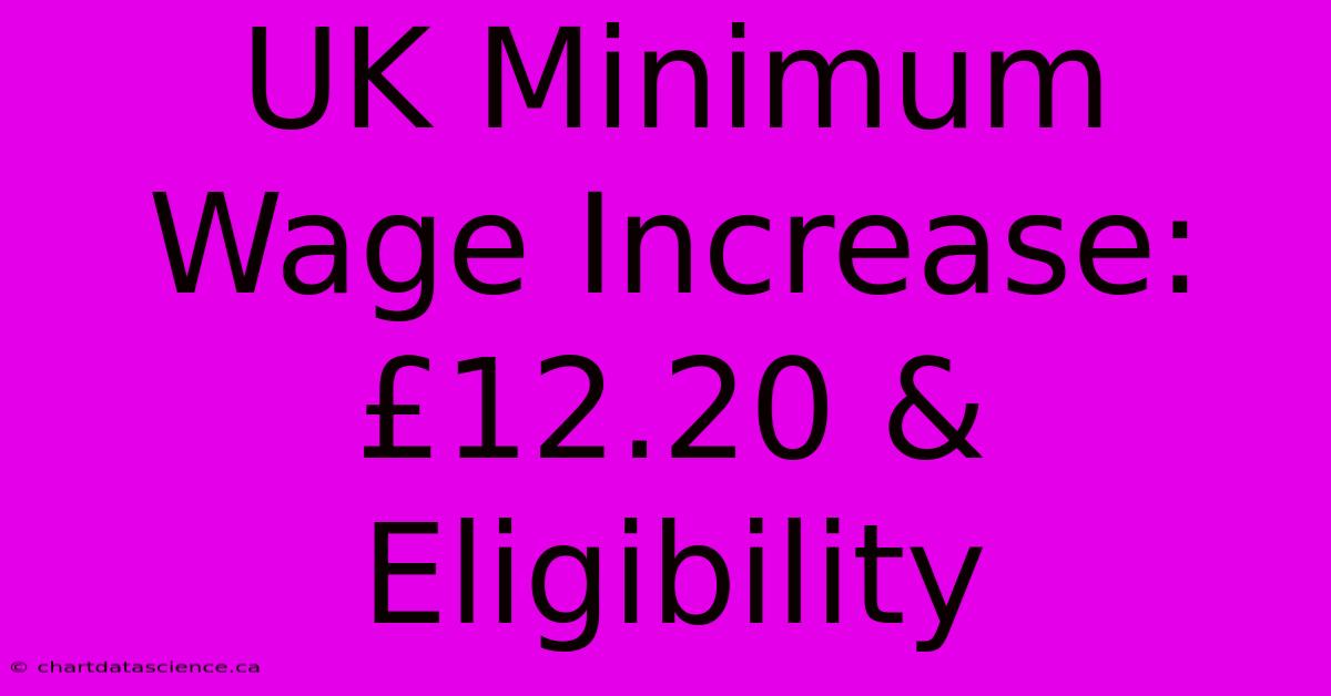 UK Minimum Wage Increase: £12.20 & Eligibility