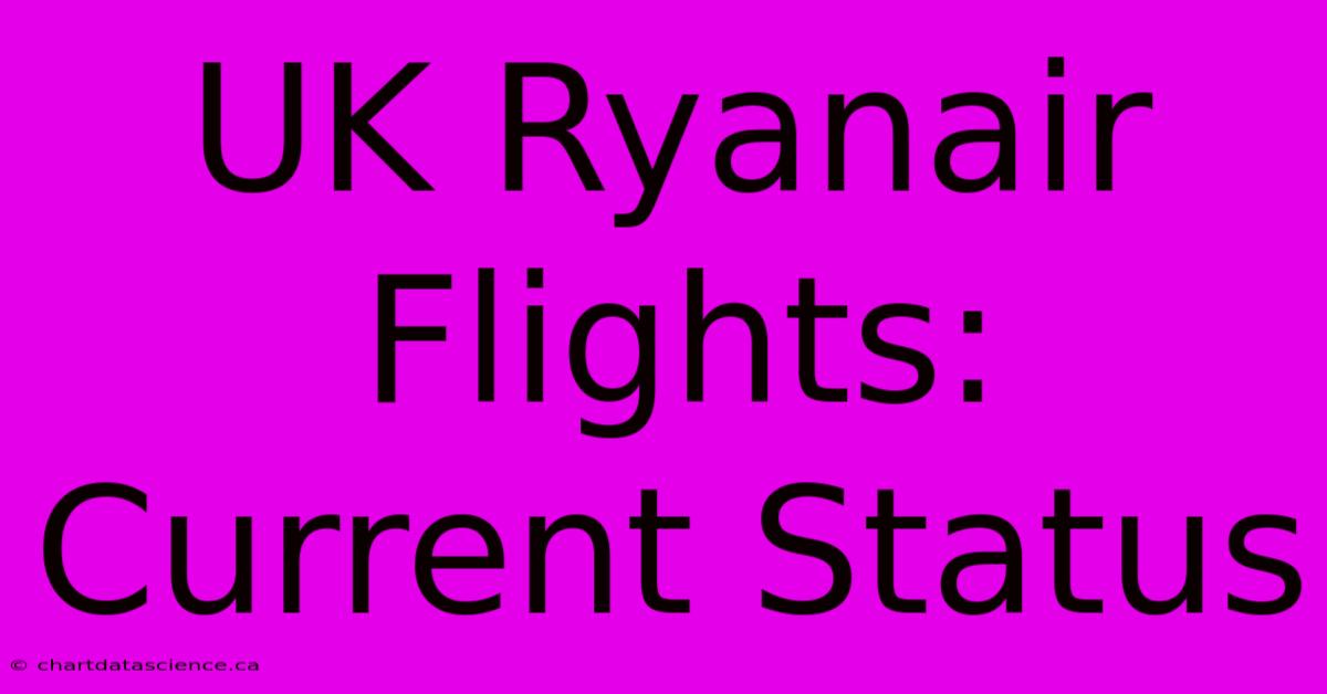 UK Ryanair Flights: Current Status