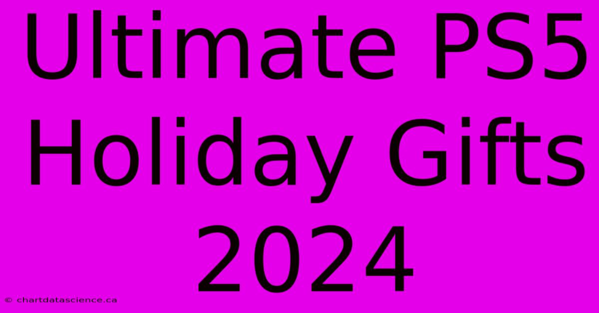 Ultimate PS5 Holiday Gifts 2024