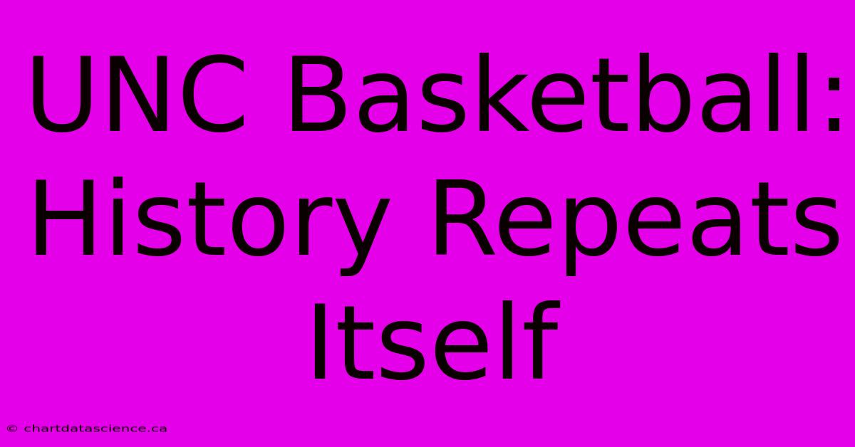 UNC Basketball: History Repeats Itself