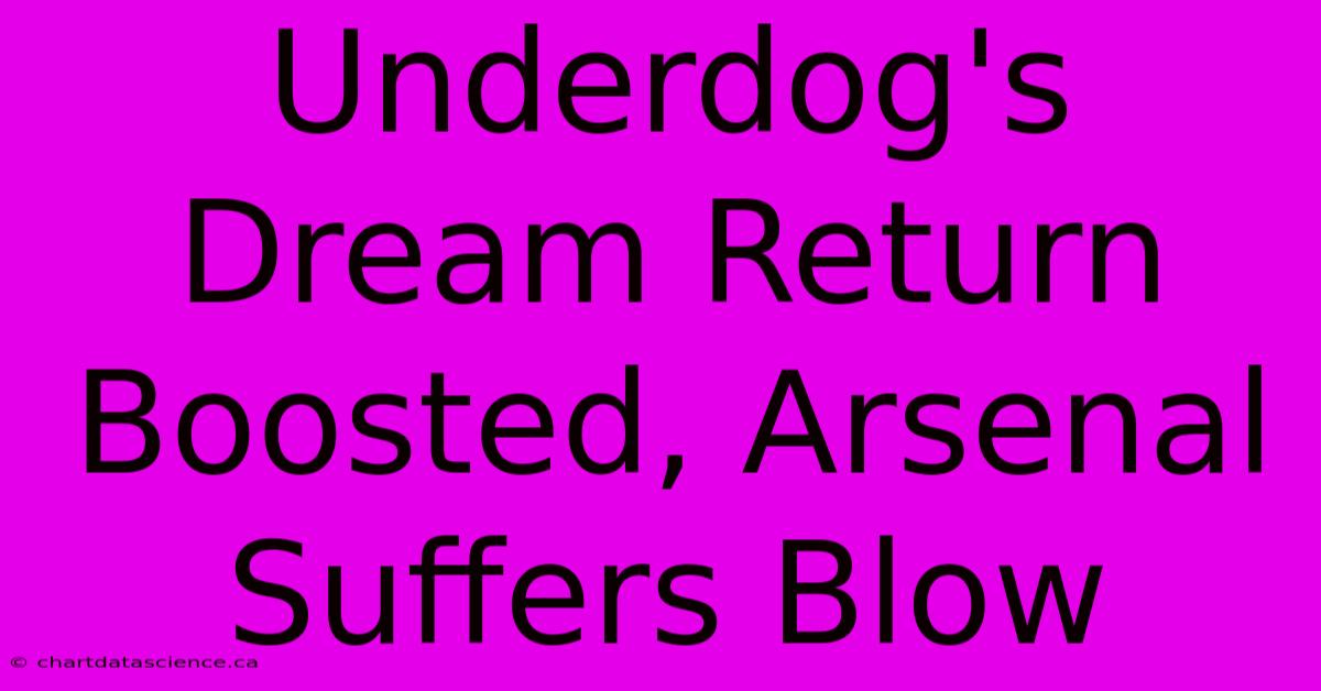 Underdog's Dream Return Boosted, Arsenal Suffers Blow