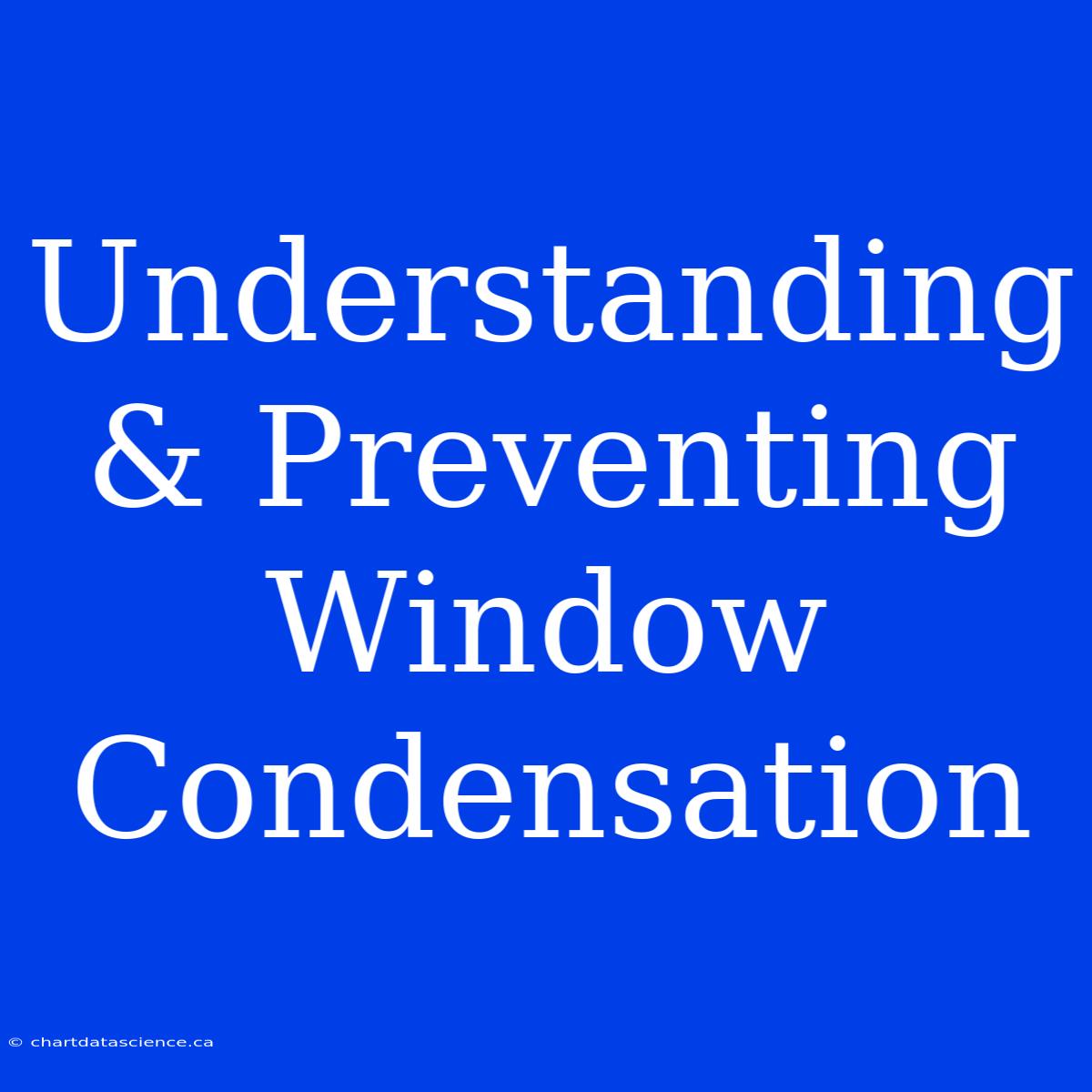 Understanding & Preventing Window Condensation