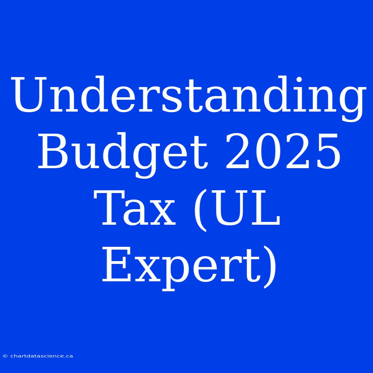 Understanding Budget 2025 Tax (UL Expert)