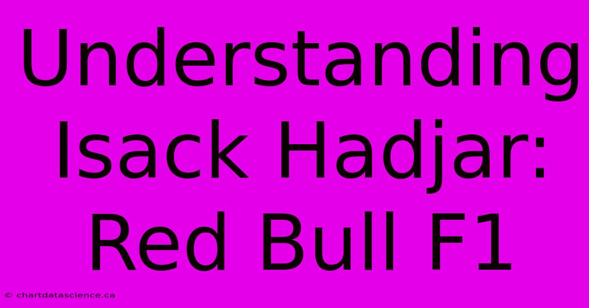 Understanding Isack Hadjar: Red Bull F1