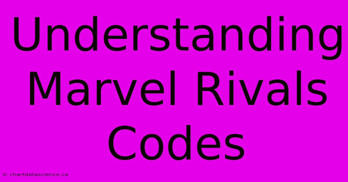 Understanding Marvel Rivals Codes