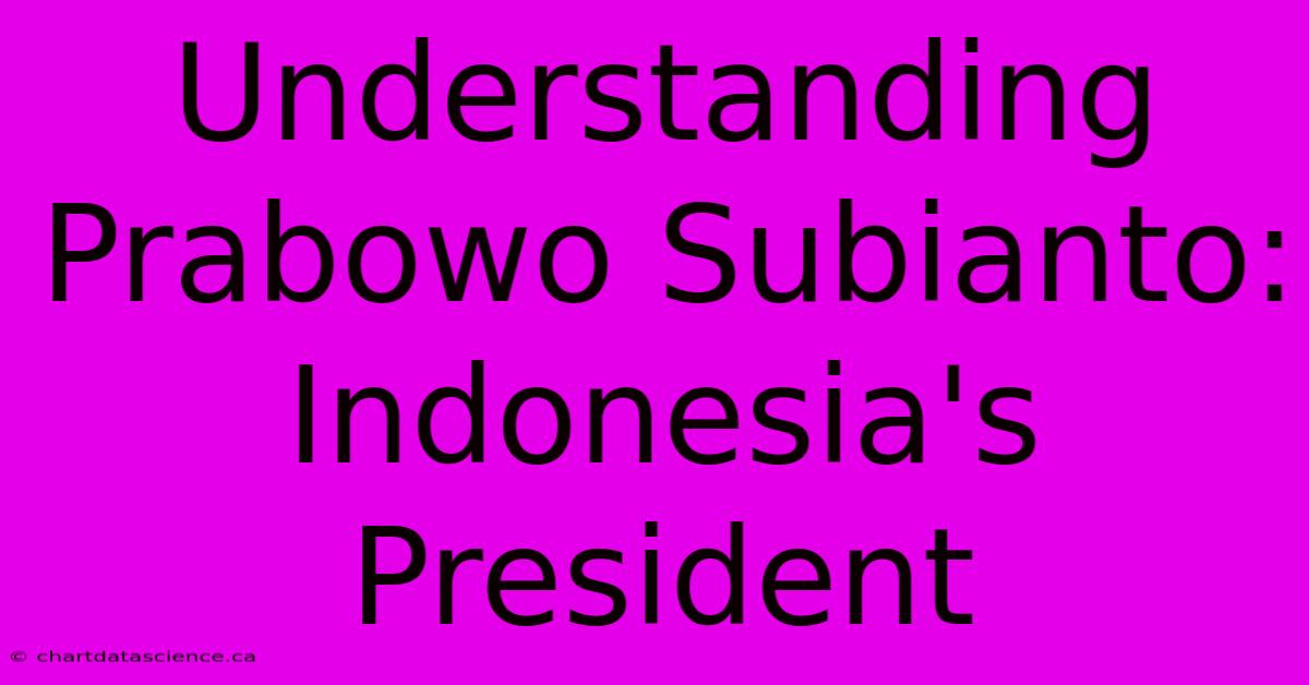 Understanding Prabowo Subianto: Indonesia's President