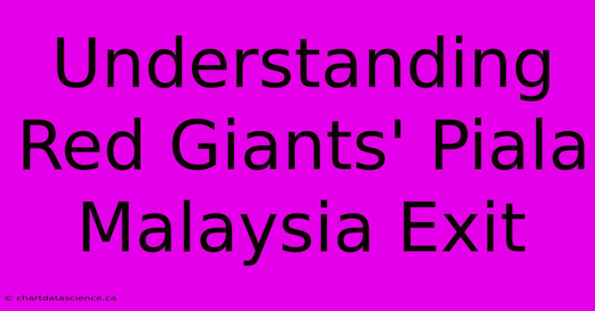 Understanding Red Giants' Piala Malaysia Exit