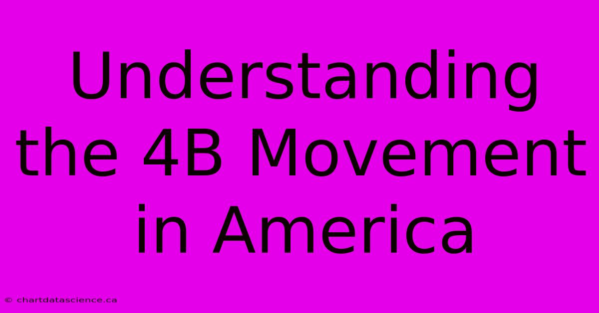 Understanding The 4B Movement In America 