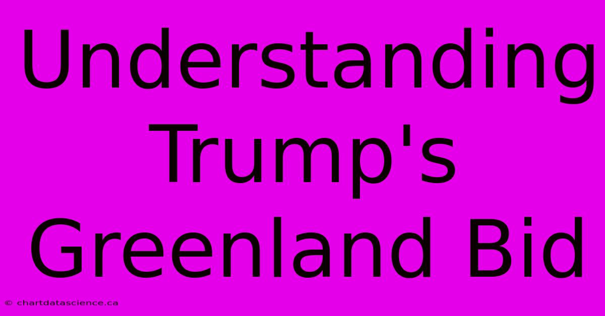 Understanding Trump's Greenland Bid