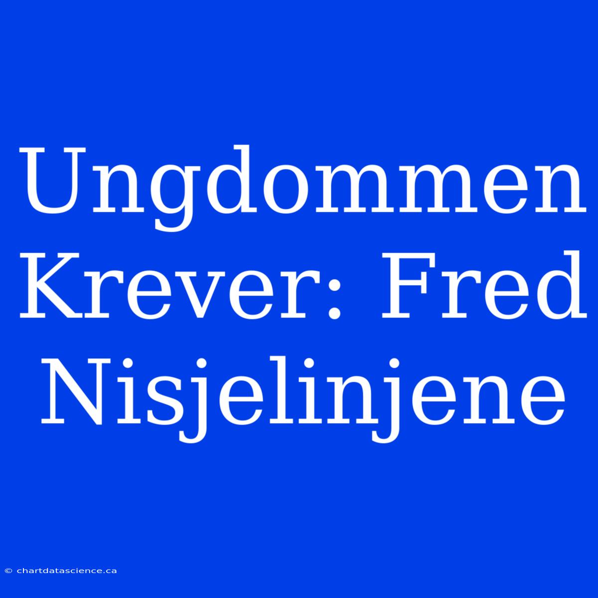 Ungdommen Krever: Fred Nisjelinjene