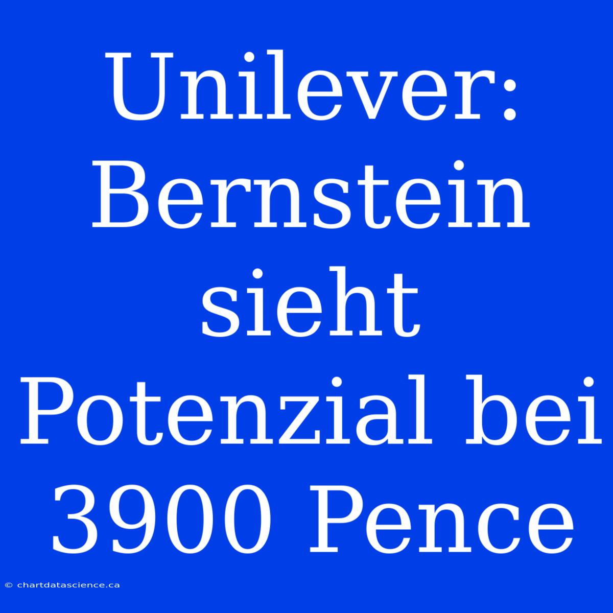 Unilever: Bernstein Sieht Potenzial Bei 3900 Pence