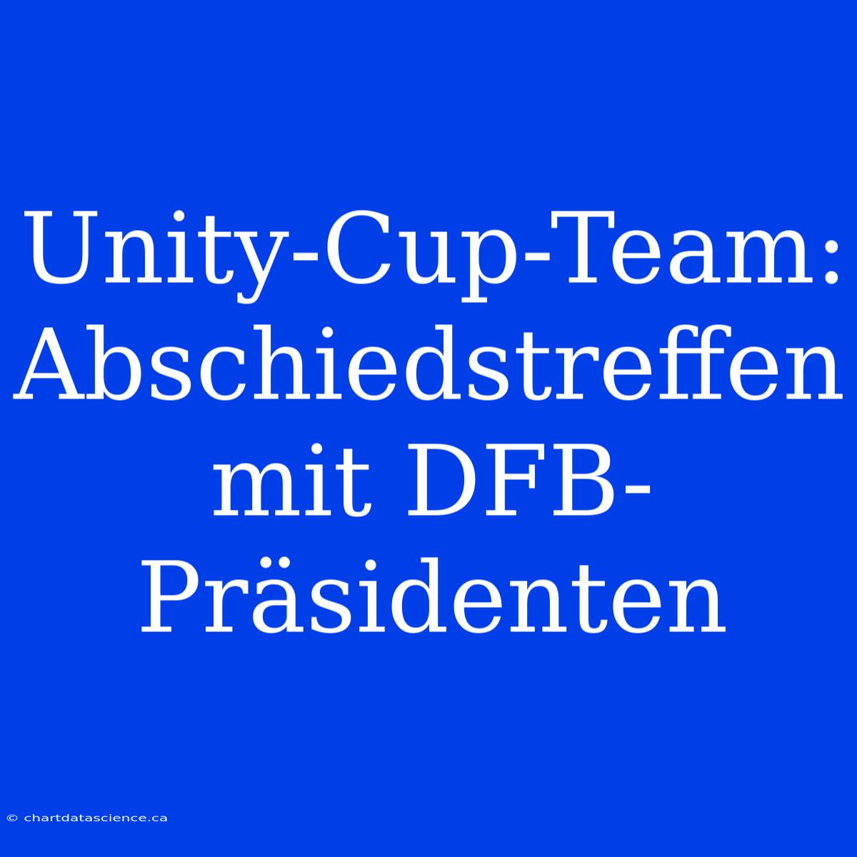 Unity-Cup-Team: Abschiedstreffen Mit DFB-Präsidenten