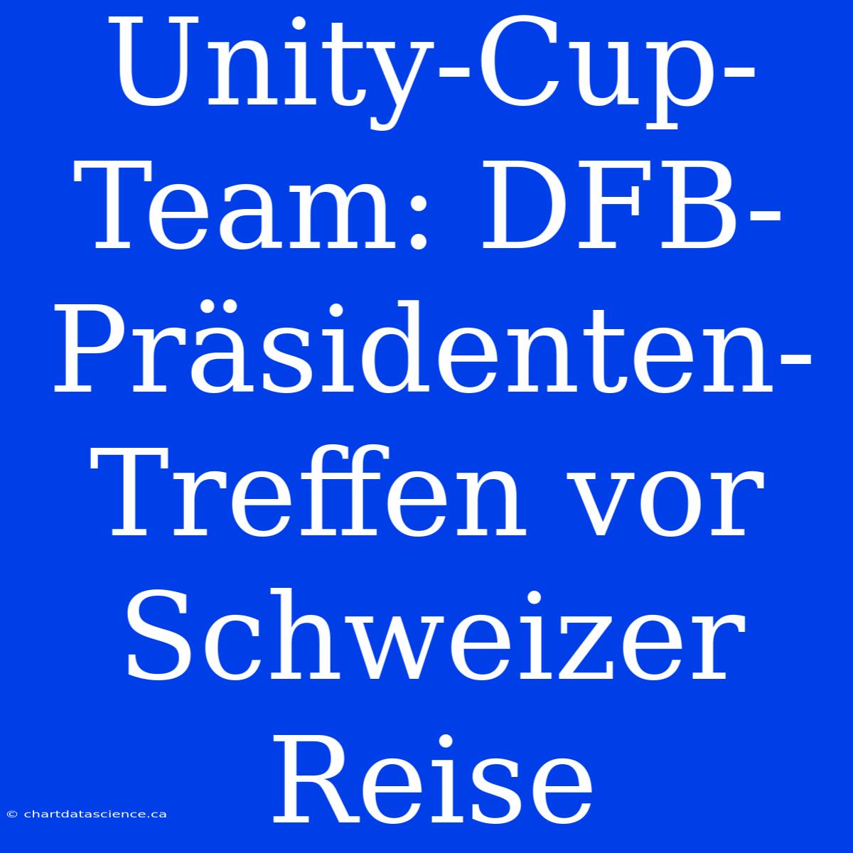 Unity-Cup-Team: DFB-Präsidenten-Treffen Vor Schweizer Reise