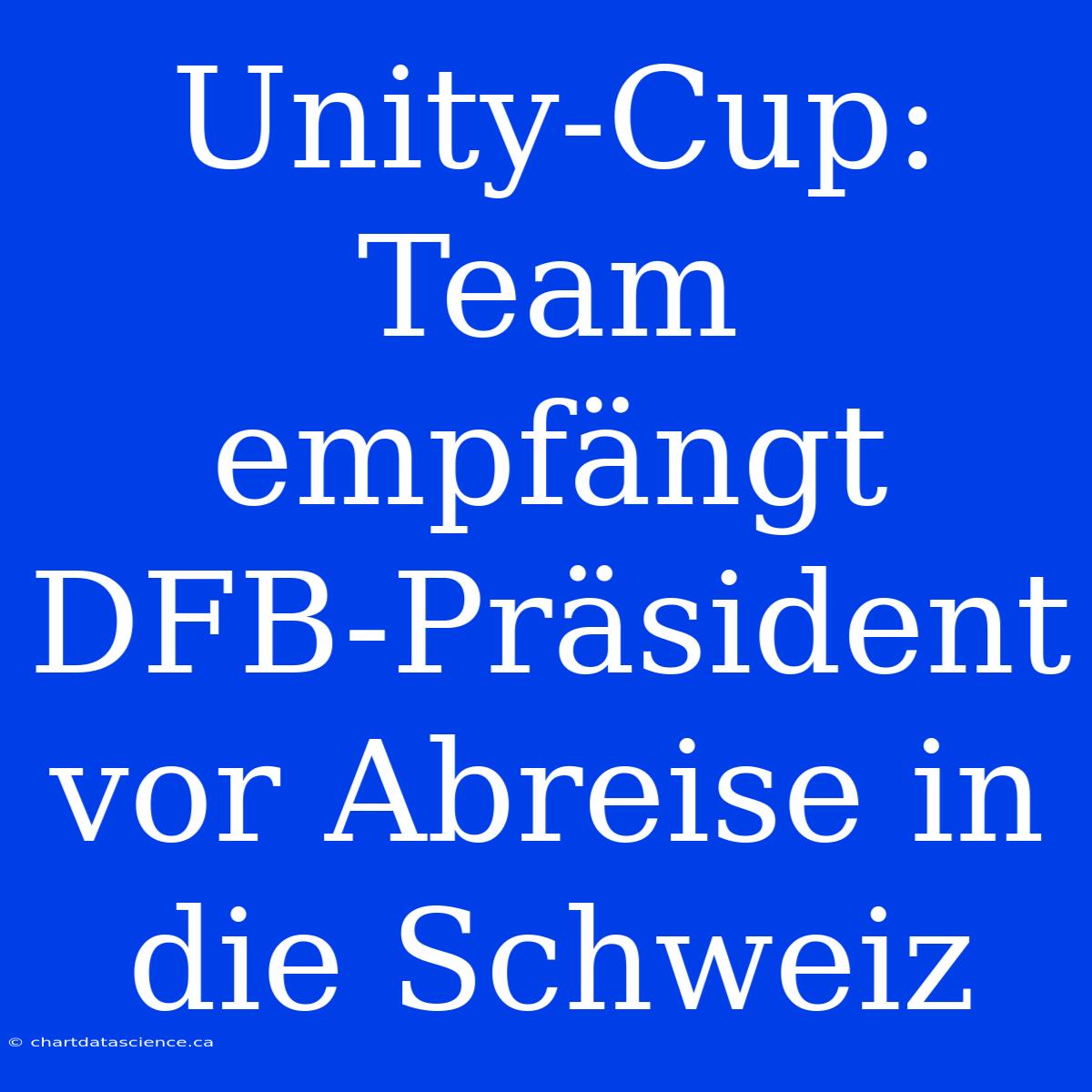 Unity-Cup: Team Empfängt DFB-Präsident Vor Abreise In Die Schweiz