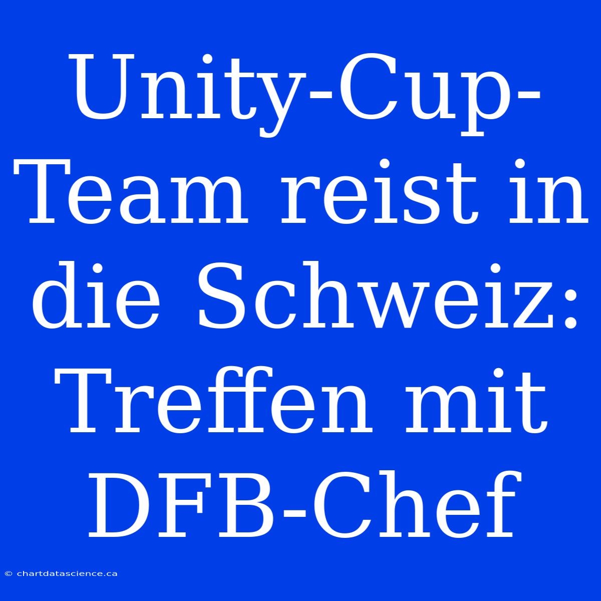 Unity-Cup-Team Reist In Die Schweiz: Treffen Mit DFB-Chef