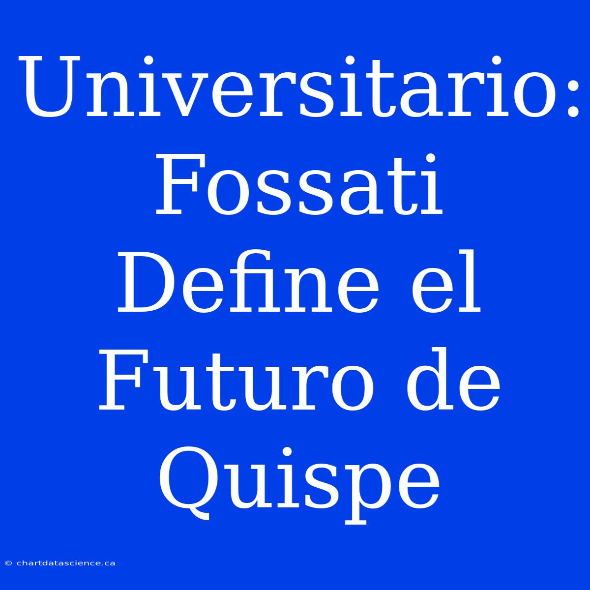 Universitario: Fossati Define El Futuro De Quispe