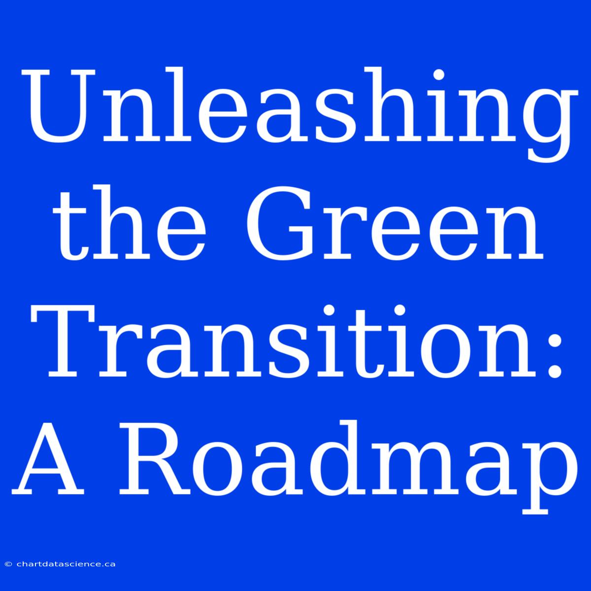 Unleashing The Green Transition: A Roadmap