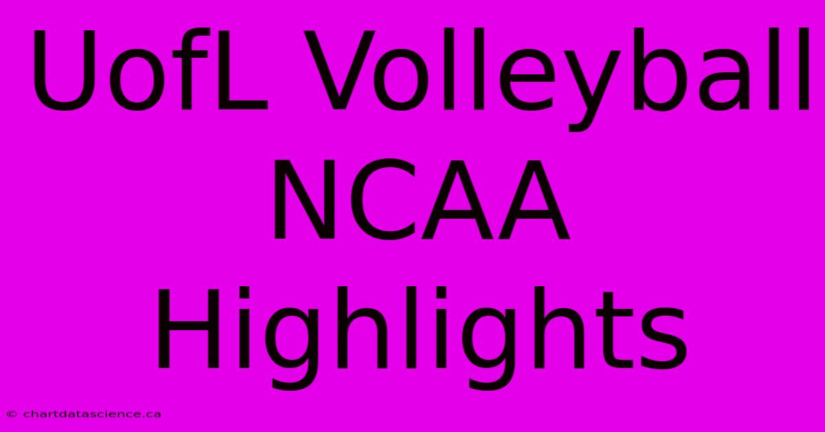 UofL Volleyball NCAA Highlights