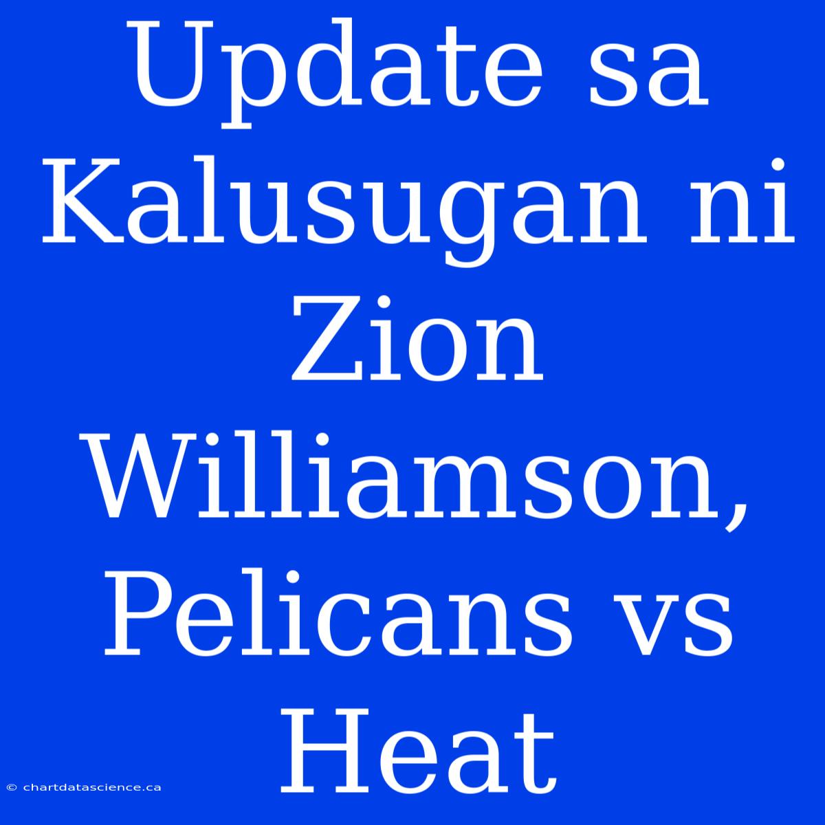 Update Sa Kalusugan Ni Zion Williamson, Pelicans Vs Heat