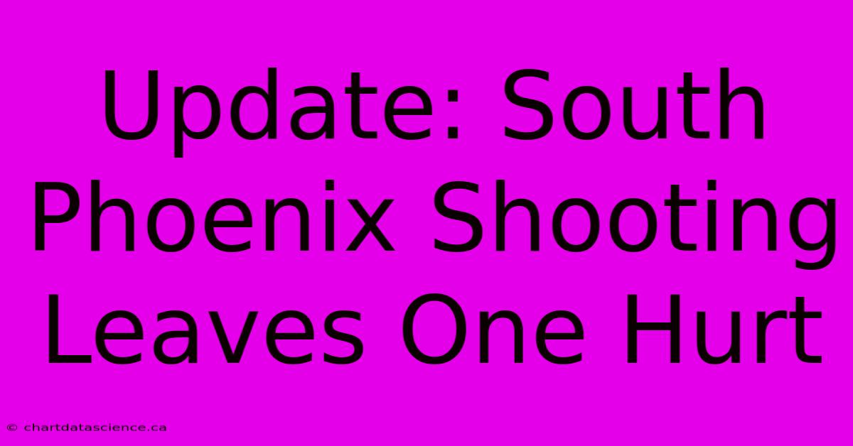 Update: South Phoenix Shooting Leaves One Hurt