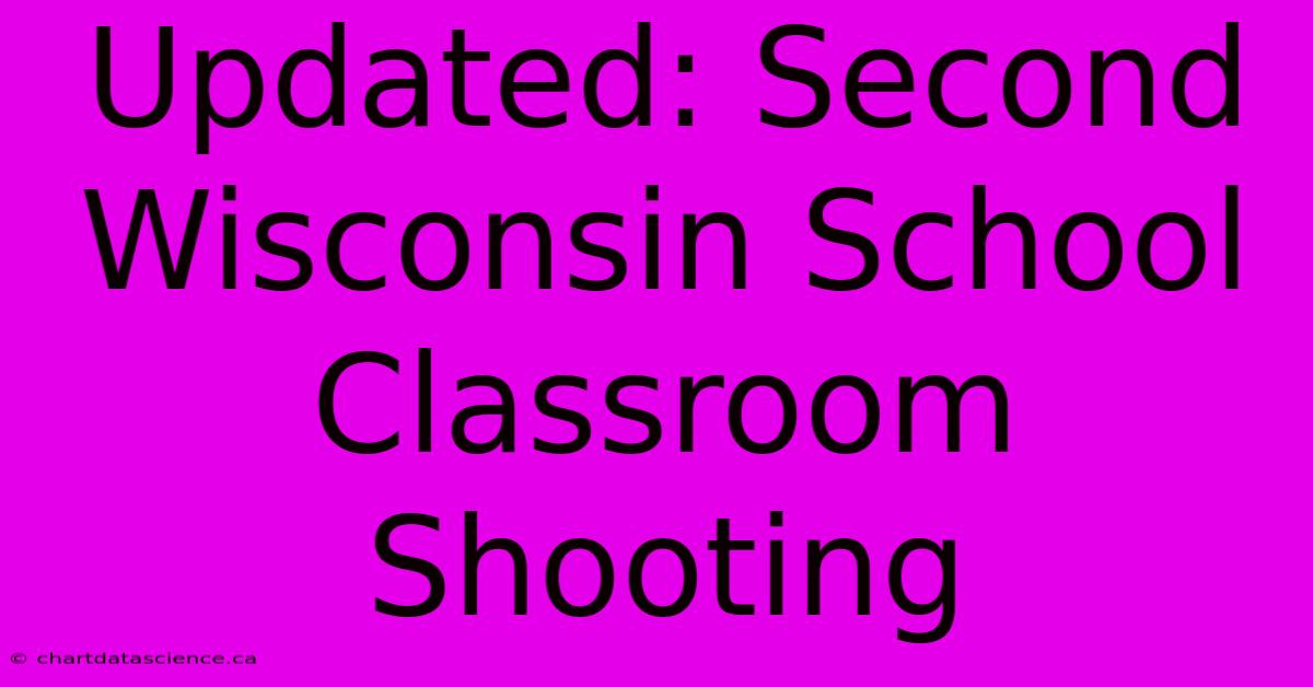 Updated: Second Wisconsin School Classroom Shooting