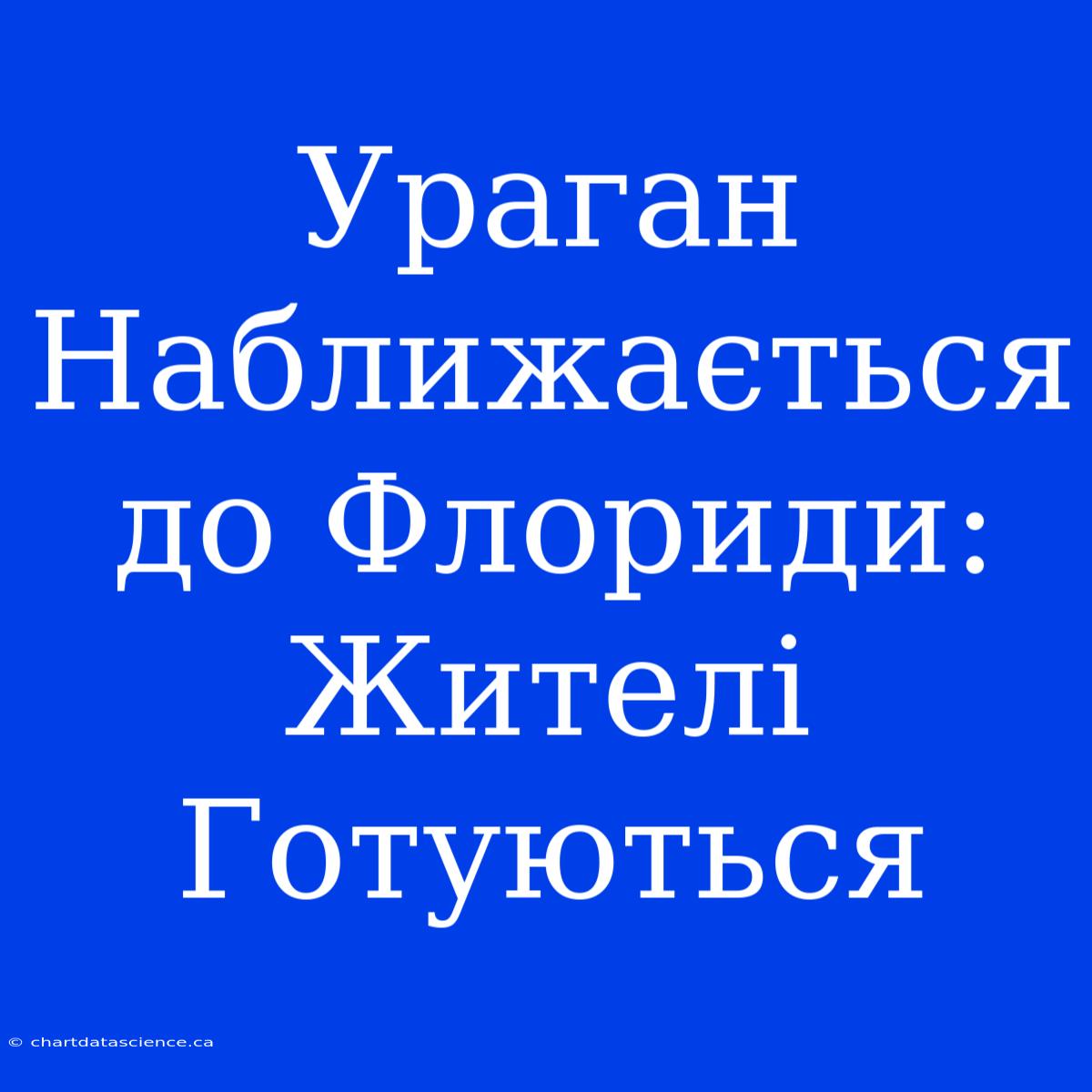 Ураган Наближається До Флориди: Жителі Готуються